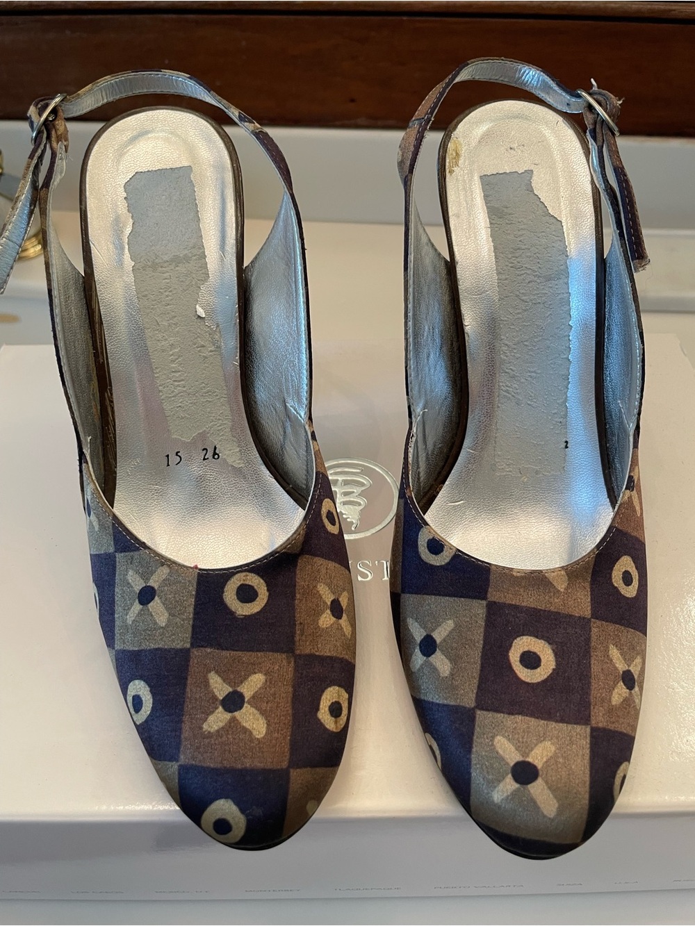 Sergio Bustamante Hand-Painted Artist Shoes Sz 8 Full Set